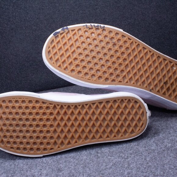 VANS Classic Slip-On Pink White Skateboard Sneakers Mens Size 8.5 Womens Size 10 - Picture 8 of 11